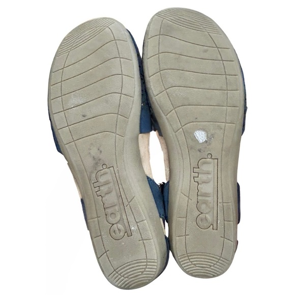 Earth Origins Bonnie Leather Cutout Mary Jane Flats Blue Size 9.5M - Picture 9 of 9